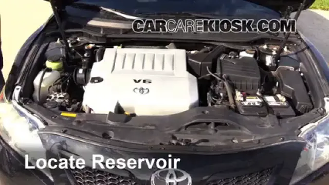 2007 Toyota Camry LE 3.5L V6 Líquido limpiaparabrisas Agregar líquido